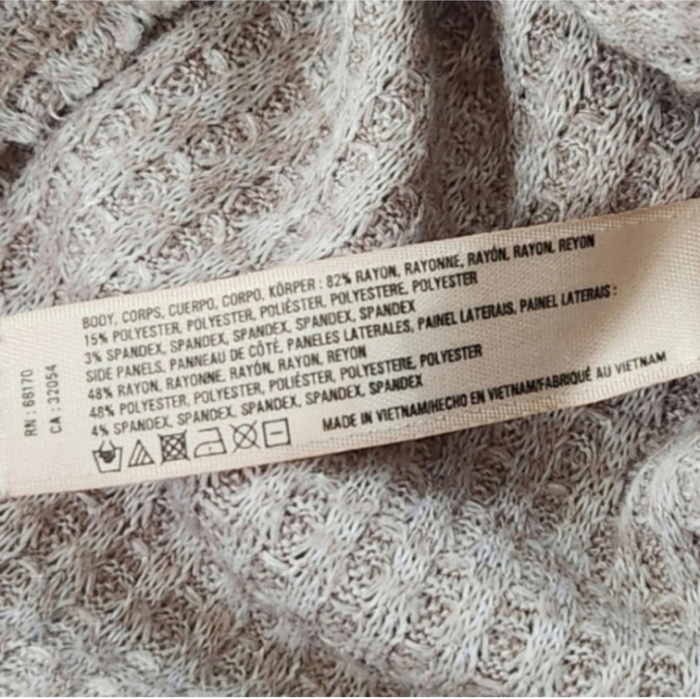 Anthropologie Saturday Sunday Waffle Knit Ruffle Thermal - Picture 7 of 11